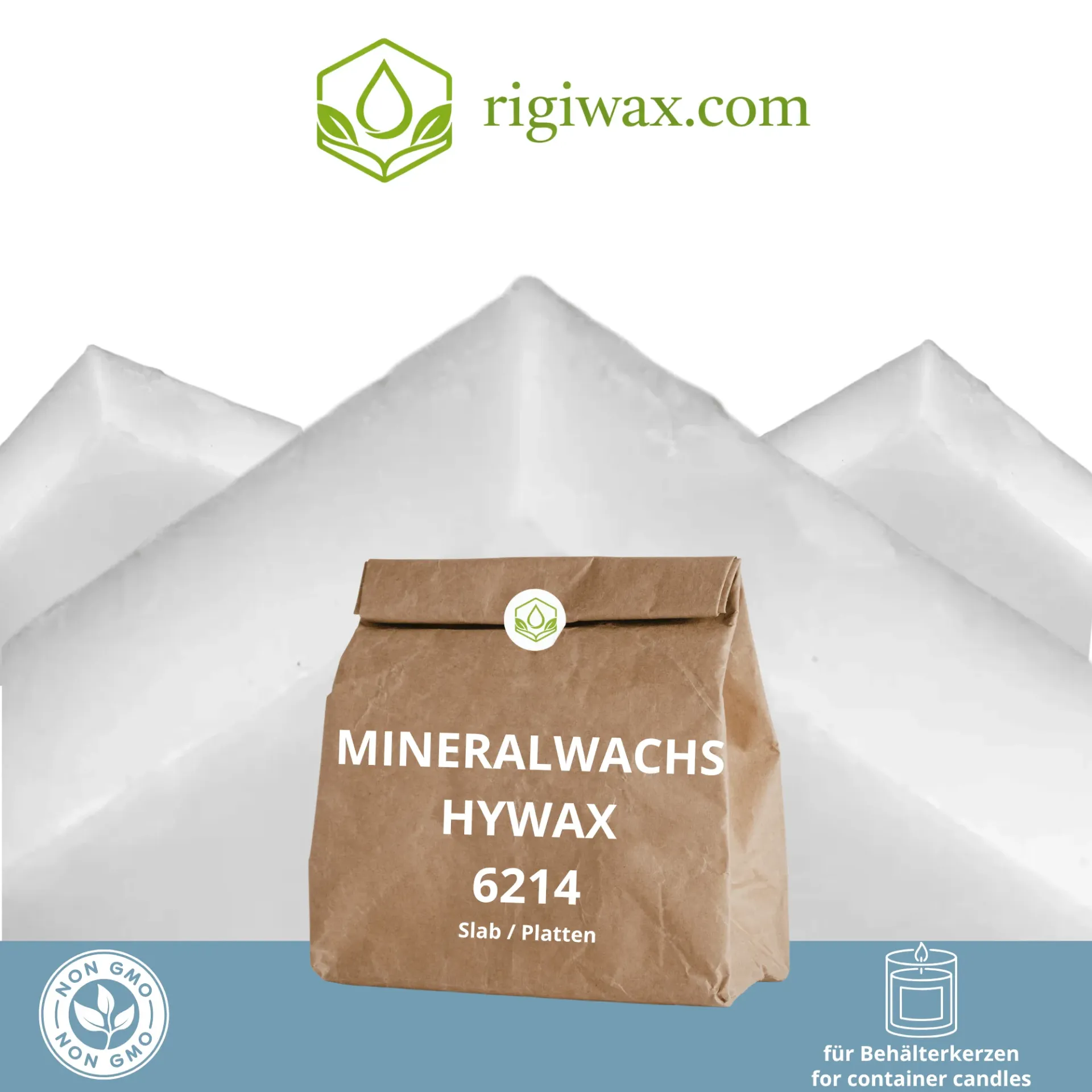 Mineralwachs für Behälterkerzen - Hywax 6214